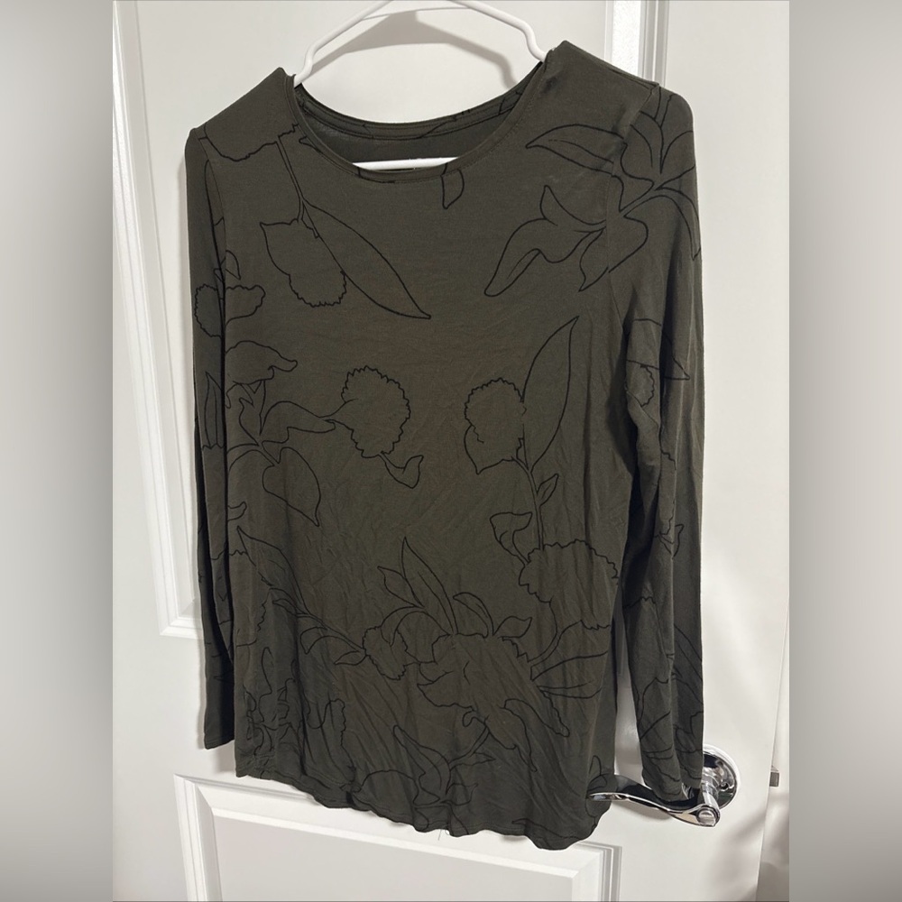 Apt 9 Green Long Sleeved Top Women’s L